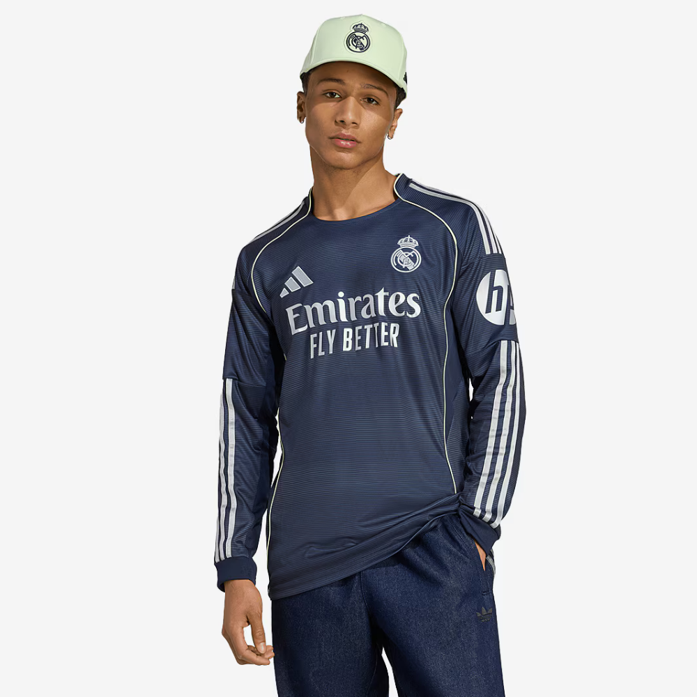 Camiseta Merengues 25/26 Manga Larga – Segunda Equipación